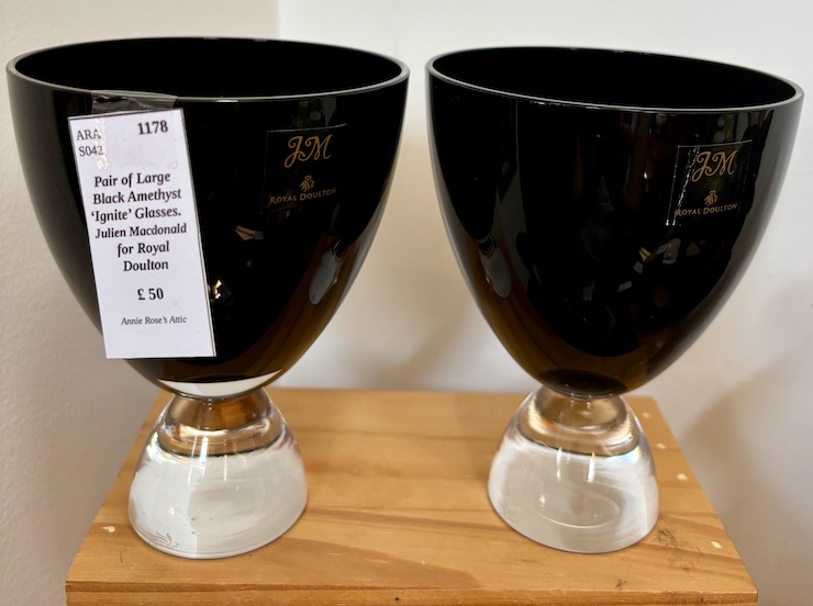 Pair Black Amethyst 'Ignite' Glasses